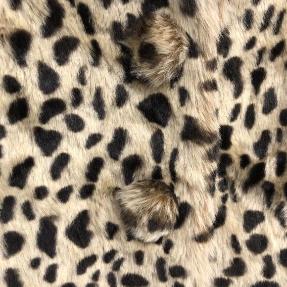 Cabi Josephine Coat XS Faux Fur Leopard Print Removable Cuffs Style 3727 - Picture 9 of 12